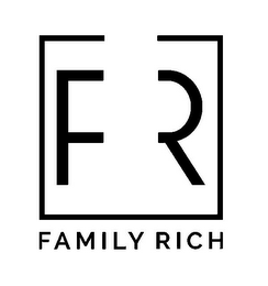 F R FAMILY RICH logo