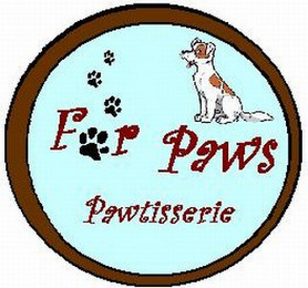 F R PAWS PAWTISSERIE logo