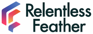 F RELENTLESS FEATHER logo