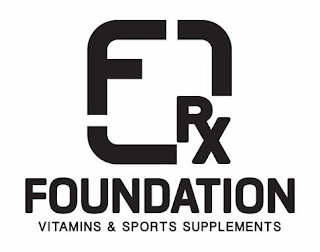 F RX FOUNDATION VITAMINS & SPORTS SUPPLEMENTS logo