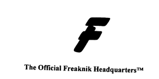 F THE OFFICIAL FREAKNIK HEADQUARTERS logo