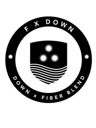 F X DOWN DOWN X FIBER BLEND logo