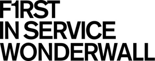 F1RST IN SERVICE WONDERWALL logo
