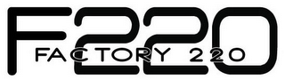 F220 FACTORY 220 logo