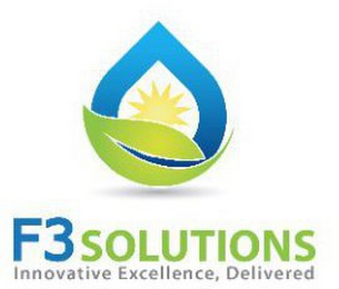 F3 SOLUTIONS INNOVATIVE EXCELLENCE DELIVERED logo