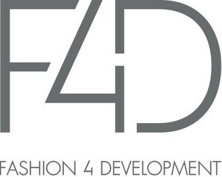 F4D FASHION 4 DEVELOPMENT logo