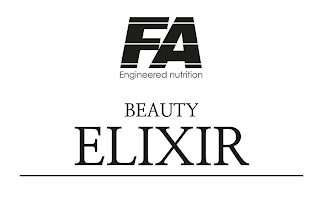 FA ENGINEERED NUTRITION BEAUTY ELIXIR logo