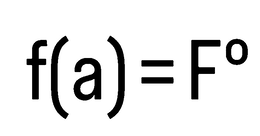 F(A) = F° logo