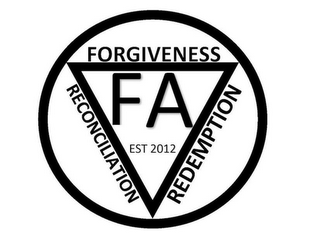 FA FORGIVENESS RECONCILIATION REDEMPTION EST 2012 logo