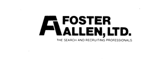 FA FOSTER ALLEN, LTD. THE SEARCH AND RECRUITING PROFESSIONALS logo