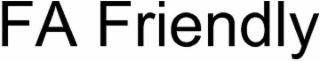 FA FRIENDLY logo