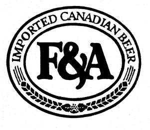 F&A IMPORTED CANADIAN BEER