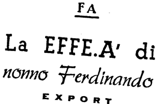 FA LA EFFE.A' DI NONNO FERDINANDO EXPORT logo