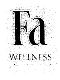 FA WELLNESS logo