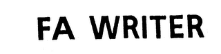 FA WRITER logo