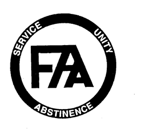 FAA SERVICE UNITY ABSTINENCE logo