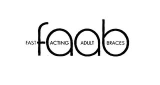 FAAB FAST ACTING ADULT BRACES logo