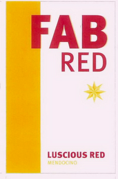 FAB RED LUSCIOUS RED MENDOCINO logo