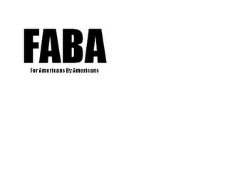 FABA FOR AMERICANS BY AMERICANS logo