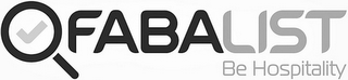 FABALIST BE HOSPITALITY logo
