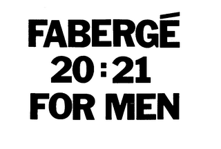 FABERGE 20:21 FOR MEN logo