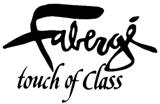 FABERGE TOUCH OF CLASS logo