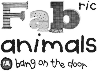 FABRIC ANIMALS BANG ON THE DOOR logo