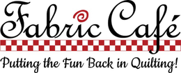 FABRIC CAFÉ PUTTING THE FUN BACK IN QUILTING! logo