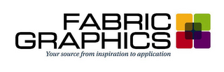 FABRIC GRAPHICS "YOUR SOURCE FROM INSPIRATION TO APPLICATION" logo