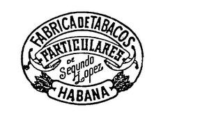 FABRICA DE TABACOS PARTICULARES DE SEGUNDO LOPEZ HABANA logo