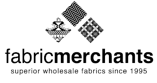 FABRICMERCHANTS SUPERIOR WHOLESALE FABRICS SINCE 1995 logo