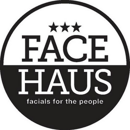 FACE HAUS FACIALS FOR THE PEOPLE logo