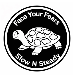 FACE YOUR FEARS SLOW N STEADY logo