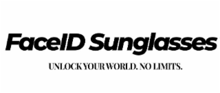 FACEID SUNGLASSES UNLOCK YOUR WORLD. NO LIMITS. logo