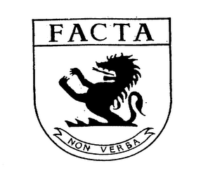 FACTA NON VERBA logo