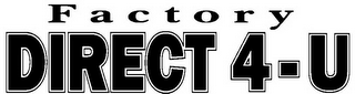 FACTORY DIRECT 4-U logo