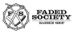 FADED SOCIETY BARBER SHOP F S logo