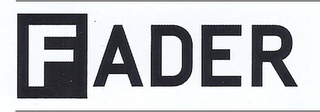 FADER logo
