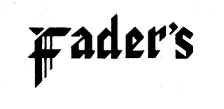 FADER'S logo