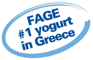 FAGE # 1 YOGURT IN GREECE logo