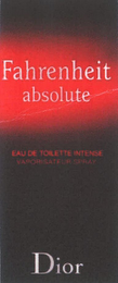 FAHRENHEIT ABSOLUTE EAU DE TOILETTE INTENSE DIOR logo