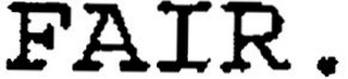 FAIR. logo