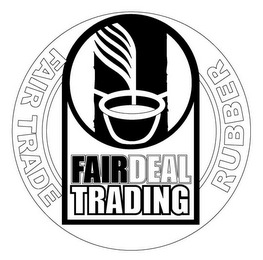 FAIR DEAL TRADING FAIR TRADE RUBBER logo