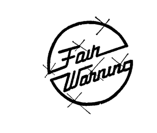 FAIR WARNING logo