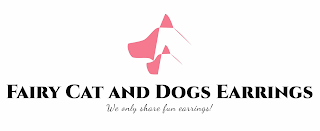 FAIRY CAT AND DOGS EARRINGS WE ONLY SHARE FUN EARRINGS! logo