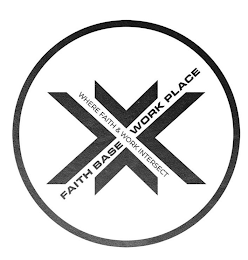 FAITH BASE WORK PLACE WHERE FAITH & WORK INTERSECT logo
