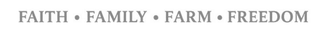 FAITH · FAMILY · FARM · FREEDOM logo