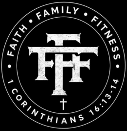 FAITH · FAMILY · FITNESS · 1 CORINTHIANS 16:13-14 logo