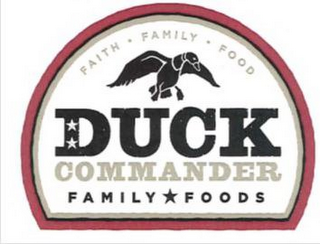 FAITH ­ FAMILY ­ FOODS AND DUCK COMMADNER FAMILY FOODS logo