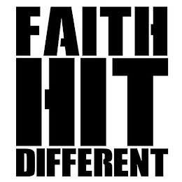 FAITH HIT DIFFERENT logo